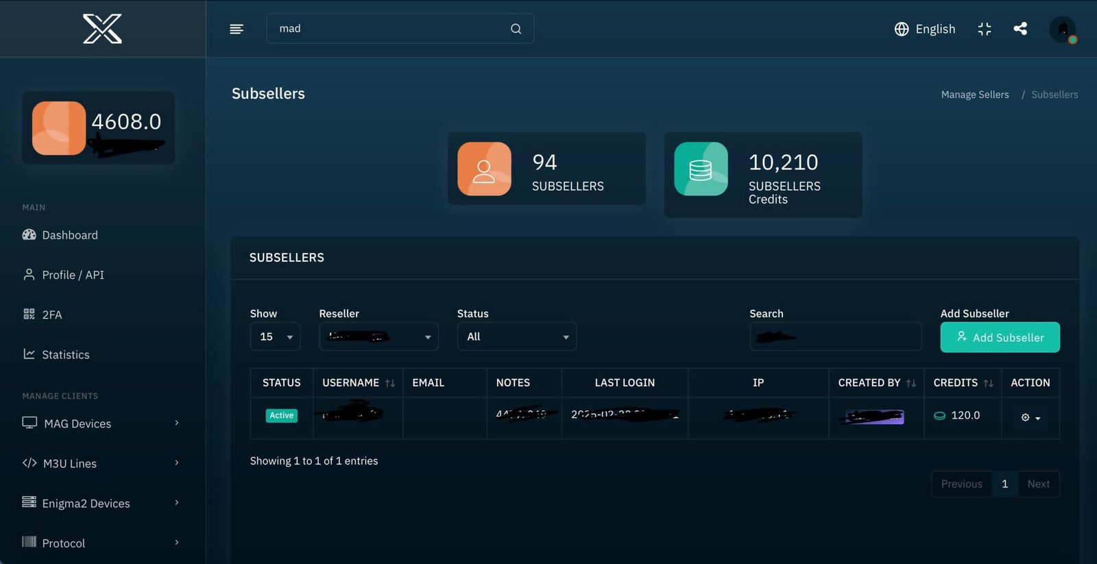 Best IPTV Reseller Panel