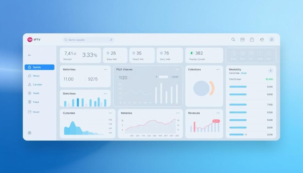 Geo IPTV reseller panel dashboard
